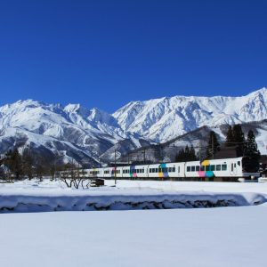 【1月】冬景色と大糸線特急あずさ